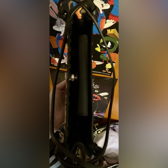 Zebra Print Faux Fur Small Fossil Handbag - Picture 3 of 4